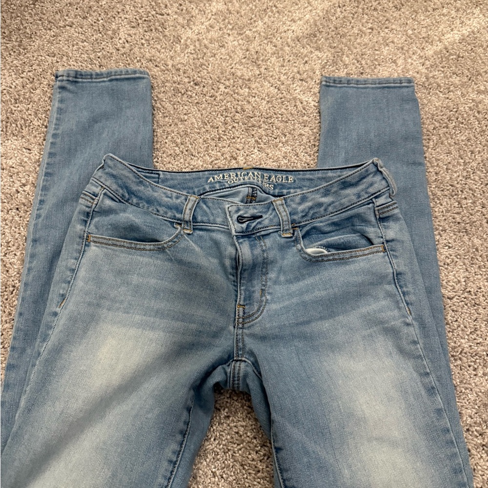 American Eagle Outfitters Women's Blue Skinny Jeans